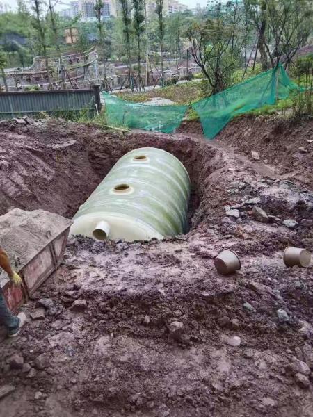 厦门雷波县50立方化粪池安装现场